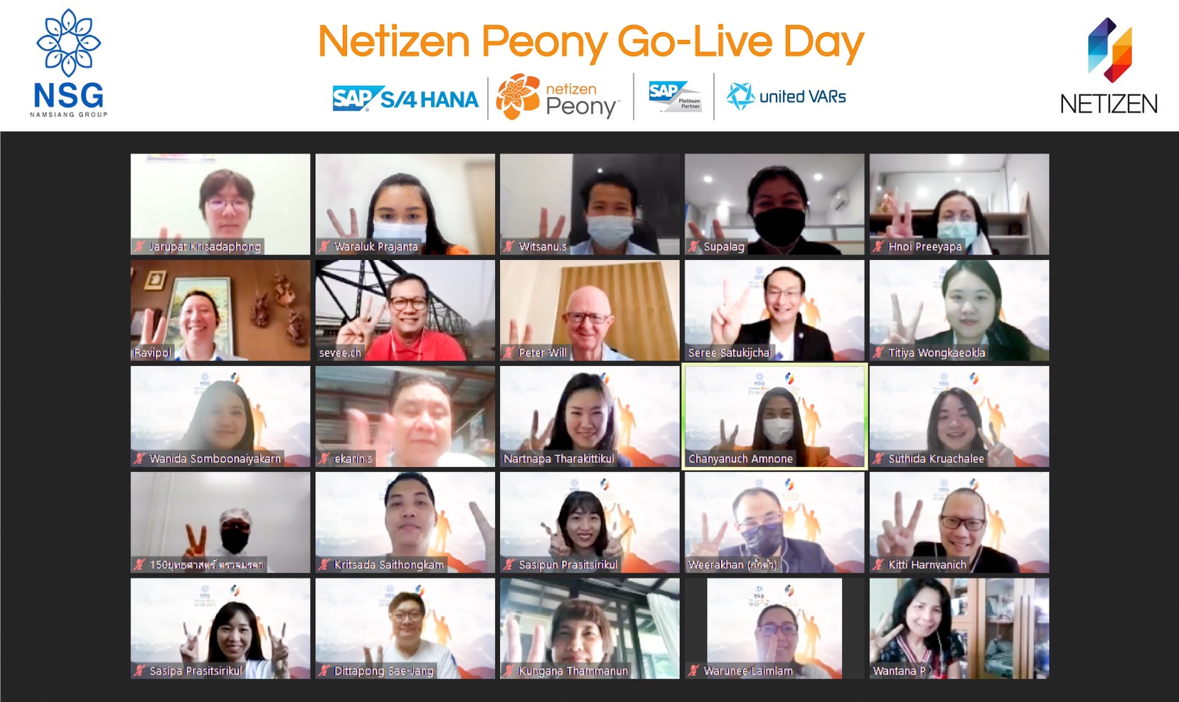 Netizen organized with the first online Go Live event to celebrate Peony Day for Namsiang Group