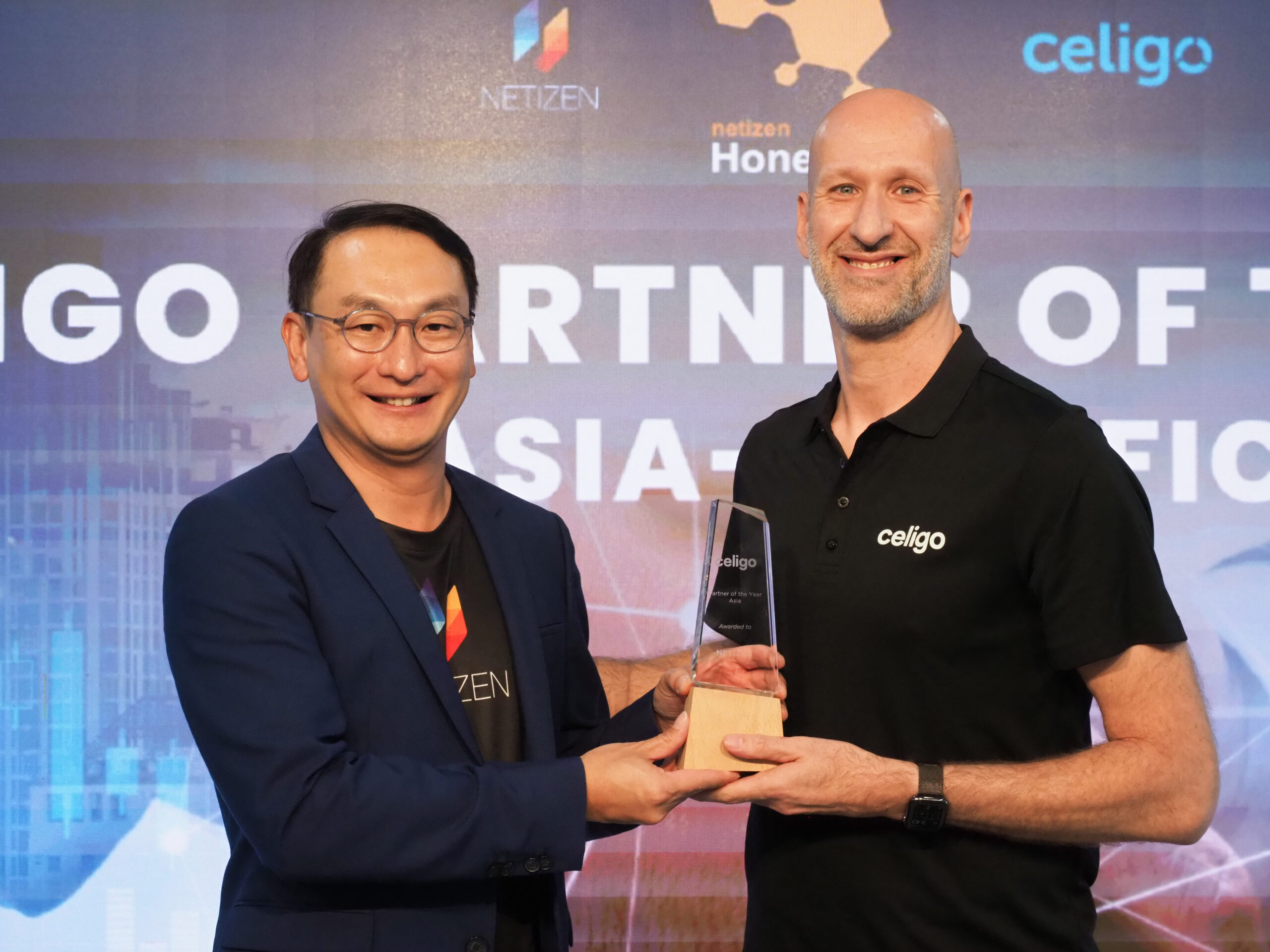 Netizen has been awarded "Partner of the Year Asia" by Celigo, a leading Integration Technology company from the United States, for development of the HoneyConn solution.