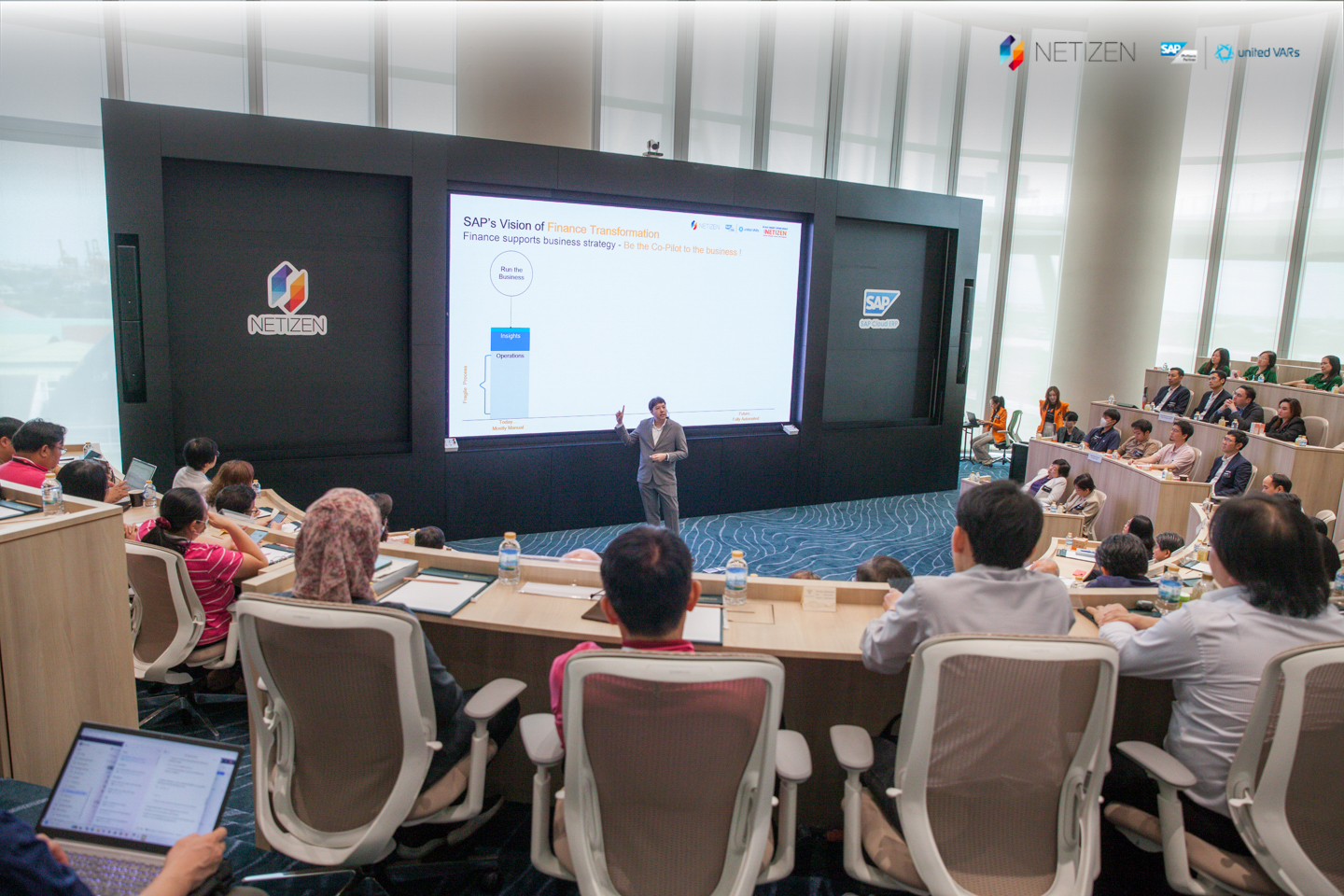 Executive Networking event by NETIZEN showcasing SAP S/4HANA Cloud ERP and AI Joule for smart business transformation